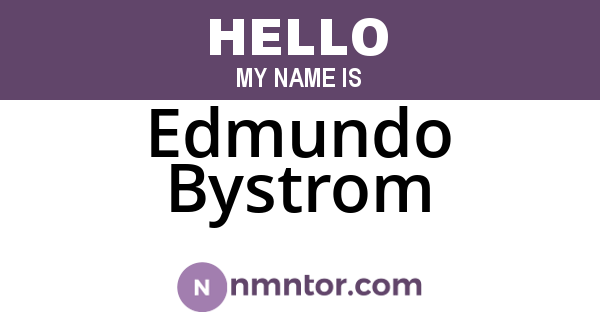 Edmundo Bystrom