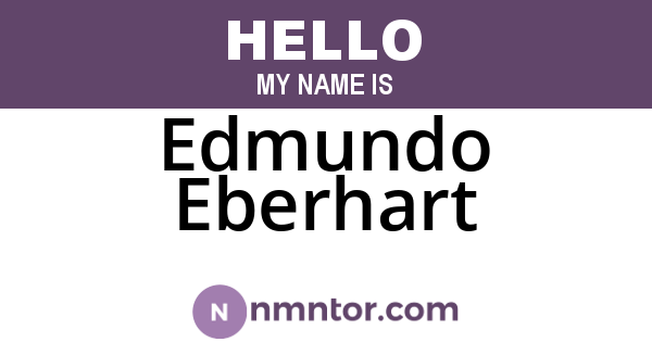 Edmundo Eberhart