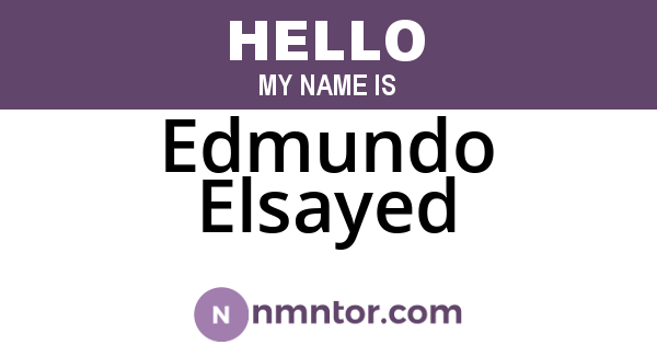 Edmundo Elsayed