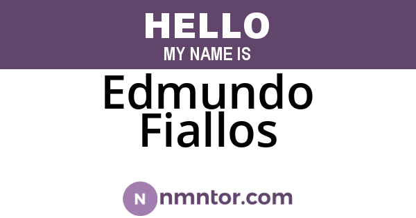 Edmundo Fiallos
