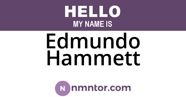 Edmundo Hammett