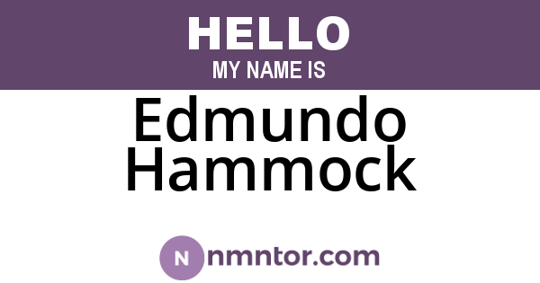 Edmundo Hammock