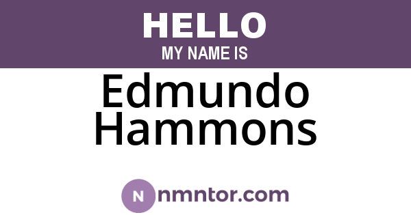 Edmundo Hammons