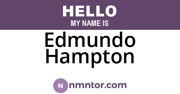 Edmundo Hampton