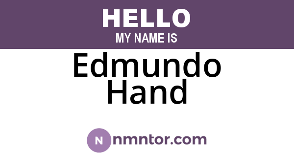 Edmundo Hand