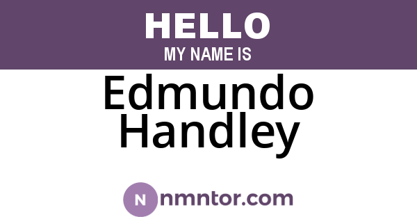 Edmundo Handley