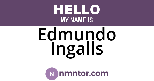 Edmundo Ingalls