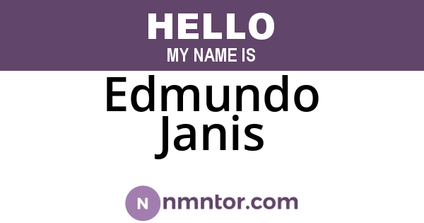 Edmundo Janis