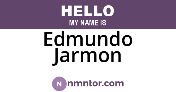 Edmundo Jarmon