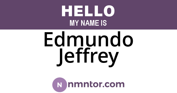 Edmundo Jeffrey