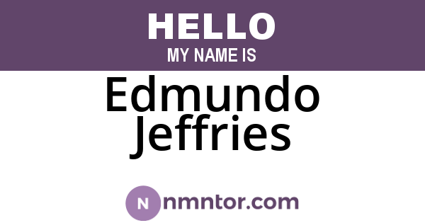 Edmundo Jeffries