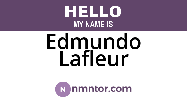Edmundo Lafleur