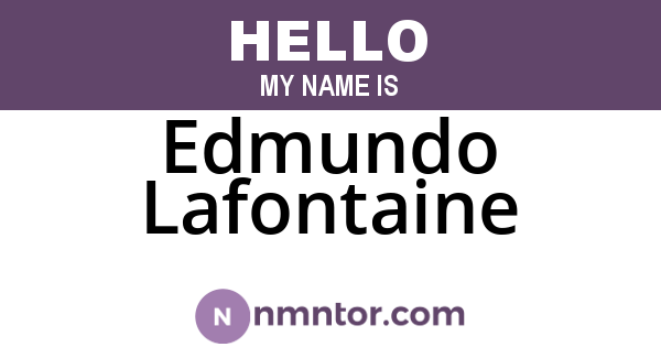 Edmundo Lafontaine