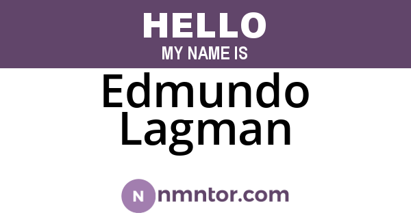Edmundo Lagman