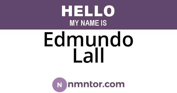 Edmundo Lall