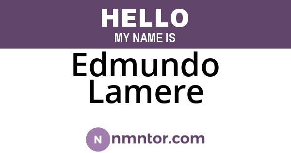 Edmundo Lamere