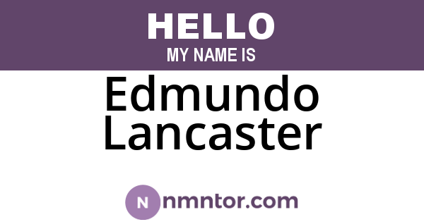 Edmundo Lancaster