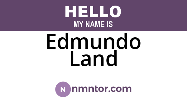Edmundo Land