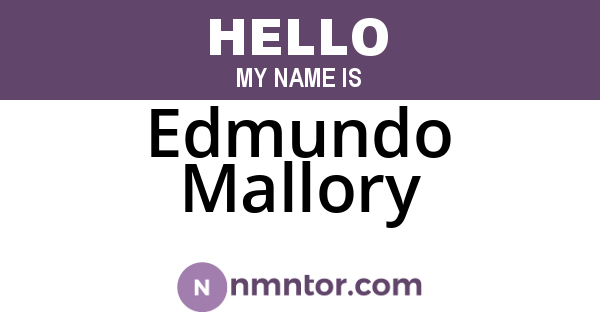 Edmundo Mallory