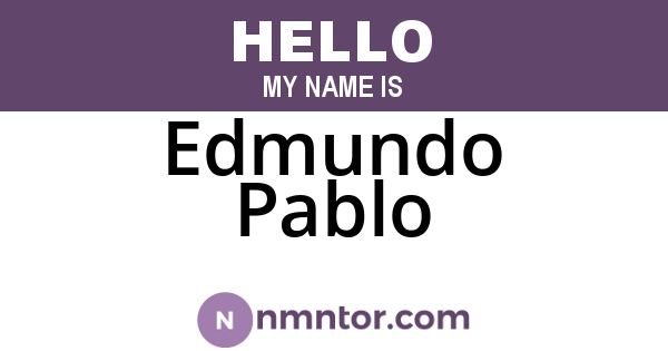 Edmundo Pablo