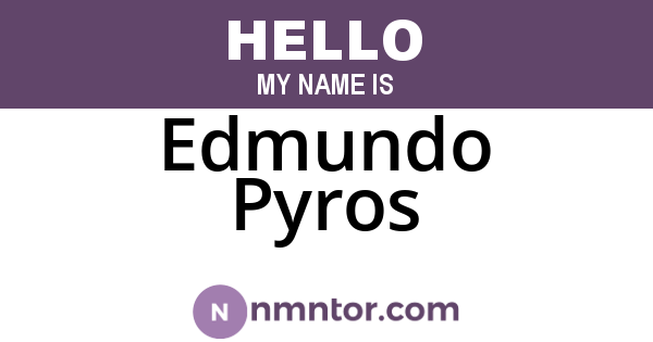 Edmundo Pyros