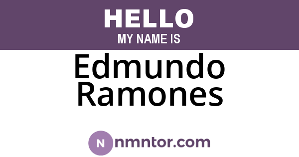 Edmundo Ramones