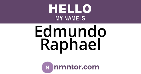 Edmundo Raphael