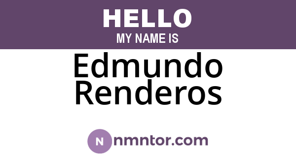 Edmundo Renderos