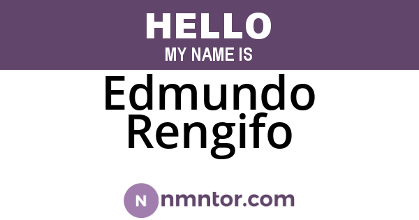 Edmundo Rengifo