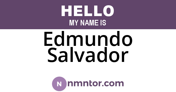 Edmundo Salvador