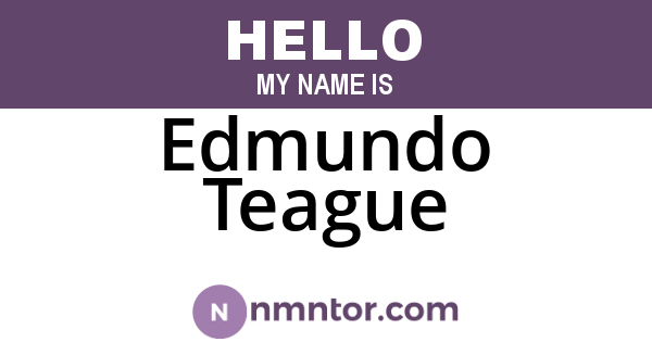 Edmundo Teague