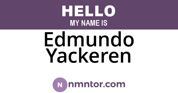 Edmundo Yackeren