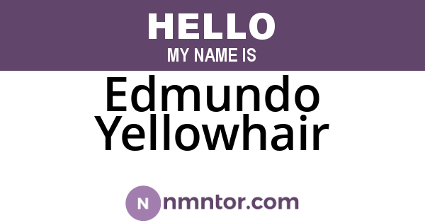 Edmundo Yellowhair