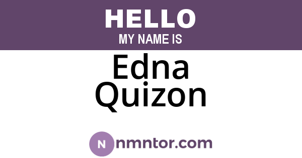 Edna Quizon
