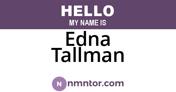 Edna Tallman