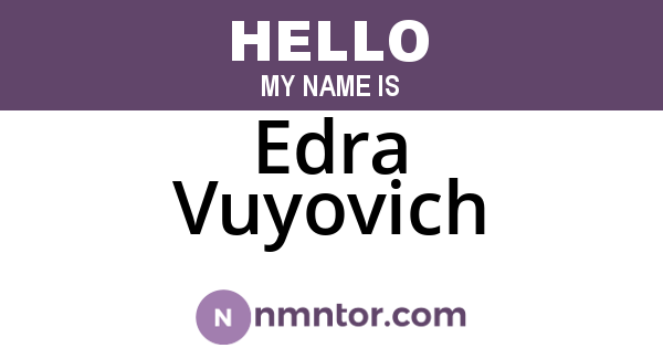Edra Vuyovich