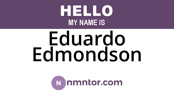 Eduardo Edmondson