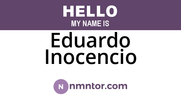 Eduardo Inocencio