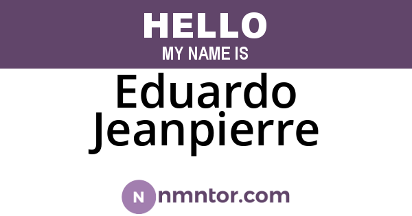 Eduardo Jeanpierre