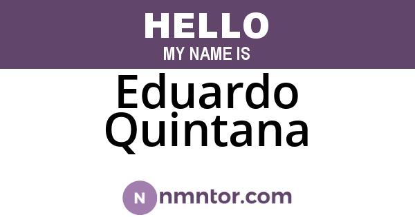 Eduardo Quintana