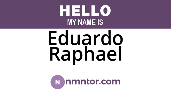 Eduardo Raphael