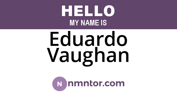 Eduardo Vaughan