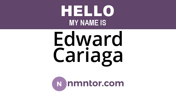 Edward Cariaga