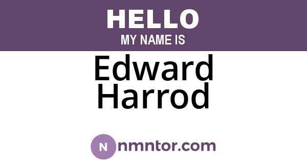 Edward Harrod