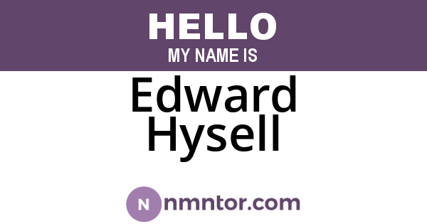 Edward Hysell