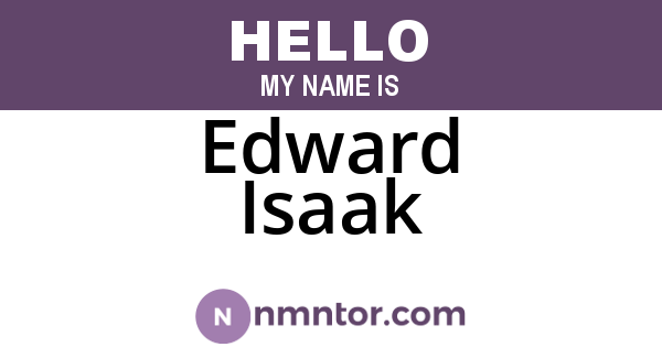 Edward Isaak