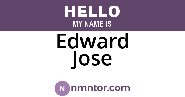 Edward Jose