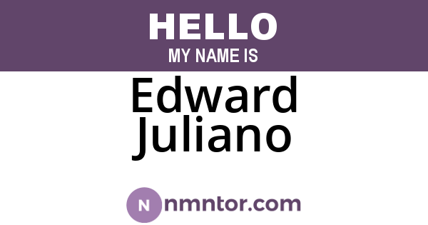 Edward Juliano
