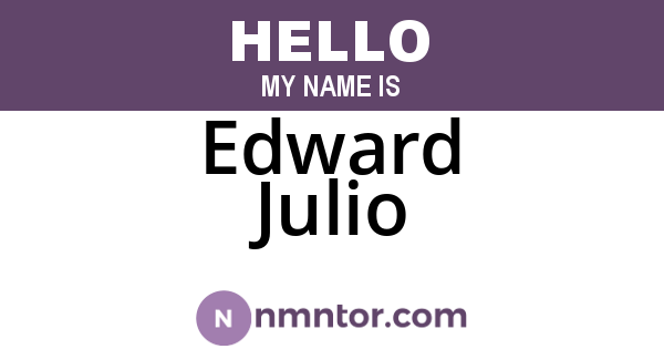 Edward Julio