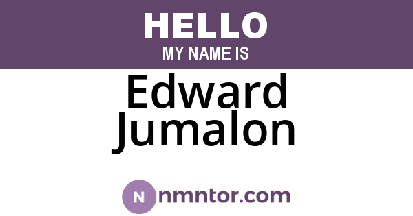 Edward Jumalon